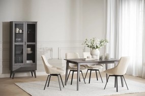 Brązowa witryna w dekorze dębu 82x185 cm Filippa – Rowico