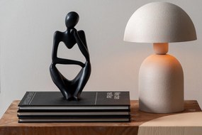 Kremowa lampa stołowa (wys. 43 cm) Boaz – Leitmotiv