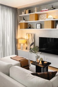 Kremowy kamionkowy wazon (wysokość 26,5 cm) – House Nordic