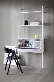 Biały regał z szafką wielofunkcyjną Edge by Hammel