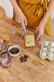 Jasnofioletowa lniana ściereczka Linen Tales, 65x45 cm