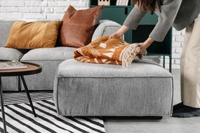 Jasnoszary centralny moduł sofy Bonami Selection Fairfield