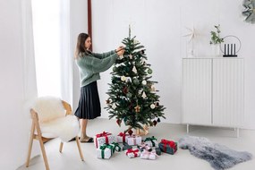 Biała wysoka komoda 97x130 cm Sierra – Teulat