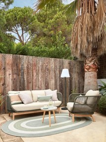 Fotel ogrodowy w kolorze khaki Kave Home Catalina