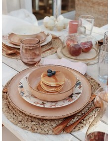 Różowa szklanka ze szkła z recyklingu Ego Dekor Water, 0,4 l