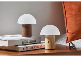 Naturalna lampa stołowa ze ściemniaczem i szklanym kloszem (wys. 13 cm) Alice – Gingko