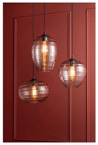 Szara szklana lampa wisząca, wys. 21 cm Sphere – Leitmotiv