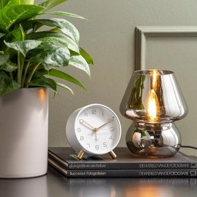 Biały budzik Karlsson Lofty, ø 11 cm