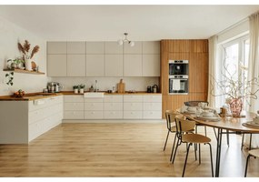 Rozkładany stół z blatem w dekorze jesionu 90x140 cm Norfort – Kave Home