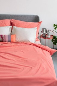 Zestaw 2 beżowych poszewek na poduszki z satyny bawełnianej Bianca Standard, 50x75 cm