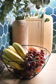 Czarna misa na owoce PT LIVING Diamond Cut