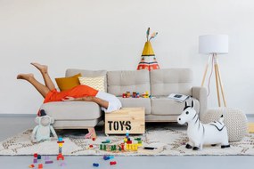 Jasnoszary rozkładany narożnik Bonami Selection Pop