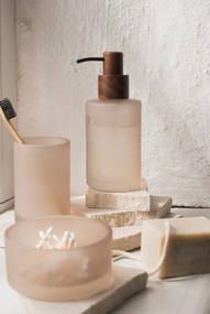 Beżowy szklany dozownik do mydła 280 ml Modest – Mette Ditmer Denmark