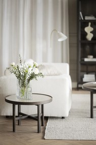 Brązowa witryna z litego drewna dębowego 95x195 cm Everett – Rowico