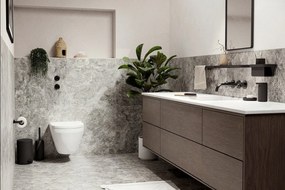 Czarna półka łazienkowa Rim − Zone