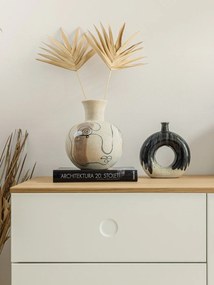 Biały kamionkowy wazon Bloomingville Irini, wys. 22,5 cm