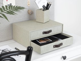 Beżowy organizer z 2 szufladkami Bigso Box of Sweden Birger