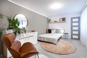 Biała lampa sufitowa LED Trio Putz II, średnica 27 cm