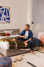 Pomarańczowy/kremowy dywan 160x230 cm Linea – Universal