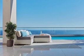 Poduszka odpowiednia na zewnątrz 38x58 cm Sunny Petrol – Pappelina