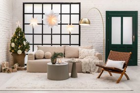 Beżowy okrągły stolik ø 60 cm Sanne – WOOOD