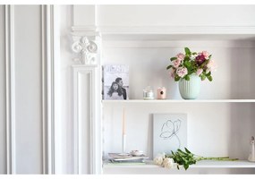 Biały kamionkowy świecznik Kähler Design Hammershoi, wys. 12 cm
