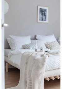 Łóżko dwuosobowe z drewna sosnowego ze stelażem 140x200 cm Pace – Karup Design