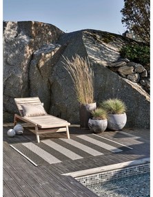 Antracytowo-kremowy chodnik odpowiedni na zewnątrz 70x150 cm Bob Charcoal Linen – Pappelina