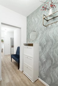 Lustro ścienne z ramą w kolorze złota House Nordic Jersey, ø 40 cm