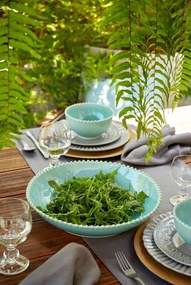 Szary kamionkowy talerz deserowy Costa Nova Cristal, ⌀ 28 cm