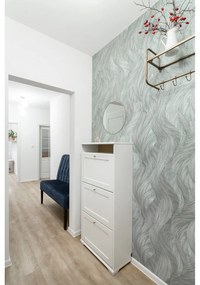 Lustro ścienne z ramą w kolorze złota House Nordic Jersey, ø 40 cm