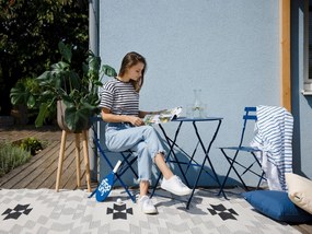 Ciemnoniebieski zestaw mebli ogrodowych Bonami Essentials Retro