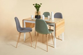 Zestaw 2 jasnoszarych krzeseł Bonami Essentials Lissy