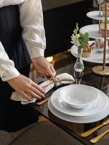 3-piętrowa biała porcelanowa etażerka Kähler Design Hammershoi Etagere, ⌀ 28 cm