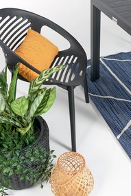 Czarne krzesło ogrodowe Bonami Essentials Joanna
