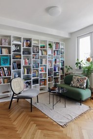 Biały regał 108x224 cm Valsa – TemaHome