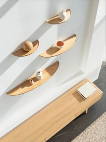 Naturalna półka z litego drewna dębowego 40 cm Mu – Gazzda