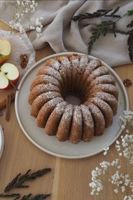 18-częściowy zestaw kremowych naczyń z kamionki Bonami Selection Malia