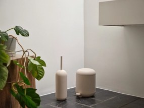 Beżowa betonowa szczotka do WC Sensu – Zone