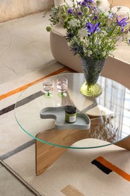 Beżowa rozkładana sofa z materiału bouclé 247 cm Quinoa – Bonami Selection