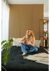 Łóżko dwuosobowe z drewna sosnowego ze stelażem 180x200 cm Ziggy – Karup Design