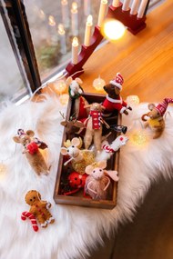 Wełniane ozdoby świąteczne zestaw 3 szt. 11 cm Peo – Bloomingville