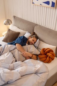 Ciemnoszara lampa stołowa LED ze ściemniaczem (wysokość 20 cm) Mush – Hübsch