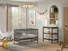 Antracytowy przewijak z litego drewna bukowego Dino – Vipack