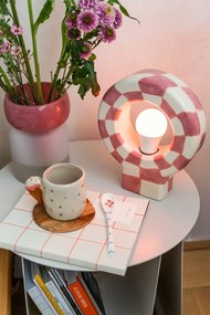 Różowy szklany wazon (wysokość 19 cm) Kelse – Kave Home