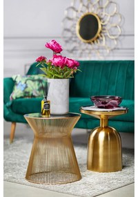 Okrągły stolik ze szklanym blatem ø 40 cm Jolene – Kave Home