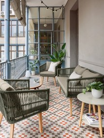 Zestaw mebli ogrodowych z drewna akacji Kave Home Inti