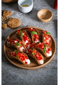 12-częściowy zestaw ceglastych naczyń z kamionki Bonami Selection Malia