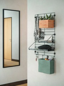 Czarny metalowy komponent – półka 18x15 cm Mural – Metaltex