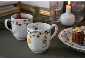 Biały porcelanowy świecznik Kähler Design Hammershoi, ⌀ 7,5 cm